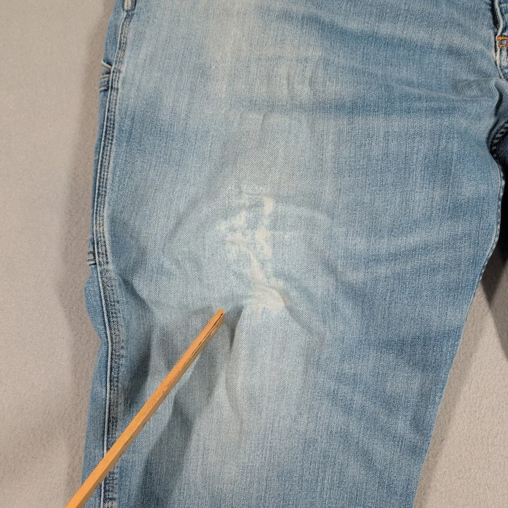 Carhartt Carpenter Jeans Mens 46x30 Blue BD2808-M Relaxed Fit Rugged Workwear